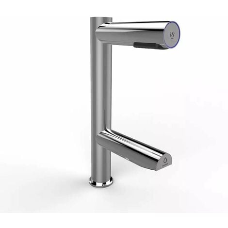 Jet Dryer Sèche-mains - Robinet de lavabo à capteur avec sèche-mains DUO, inox brossé 8596220010353
