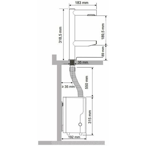 Jet Dryer Sèche-mains - Robinet de lavabo à capteur avec sèche-mains DUO, inox brossé 8596220010353