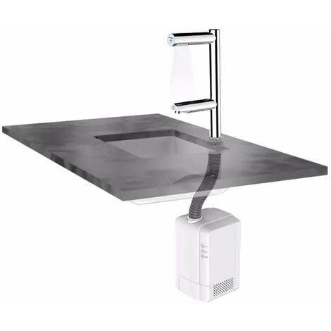 Jet Dryer Sèche-mains - Robinet de lavabo à capteur avec sèche-mains DUO, inox brossé 8596220010353