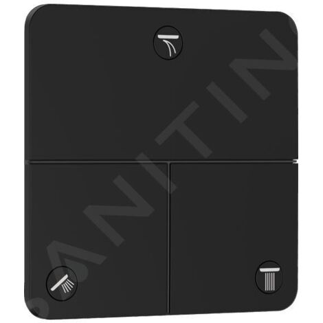 Hansgrohe ShowerSelect Comfort - Inverseur encastré, 3 sorties, noir mat 15587670