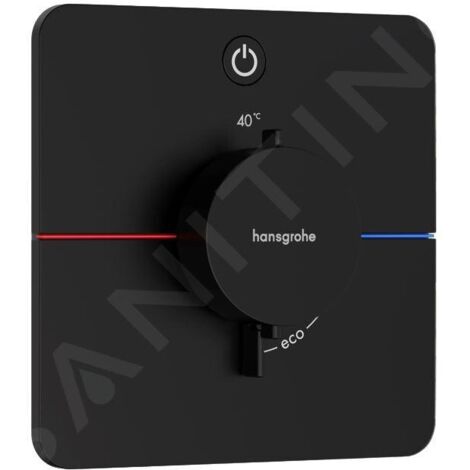 Hansgrohe ShowerSelect Comfort - Mitigeur thermostatique encastré, noir mat 15581670
