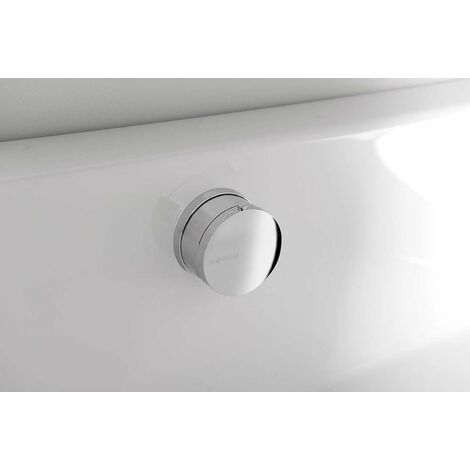 Polysan Accessoires - Garniture de vidage et de trop-plein pour baignoire, avec alimentation, avec bowden, longueur 575 mm, chrome 71684