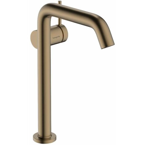 Hansgrohe – Mitigeur de lavabo avec vidage Push-Open – Finition bronze brossé – Technologie EcoSmart – Hauteur 283mm – 73370140
