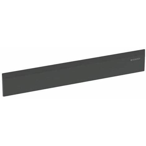 Geberit - Ensemble pour évacuation murale des eaux de douche, cache en plastique, noir mat 154.335.14.1 (1/4)