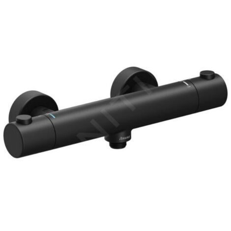 Ravak Puri - Mitigeur thermostatique de douche, noir mat X070188 (1/3)