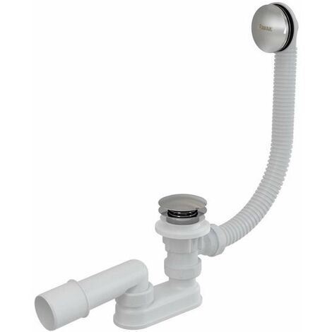 Ravak Garnitures de vidage - Garniture de vidage et trop-plein pour baignoire, longueur 800mm, ClickClack, chrome X01472