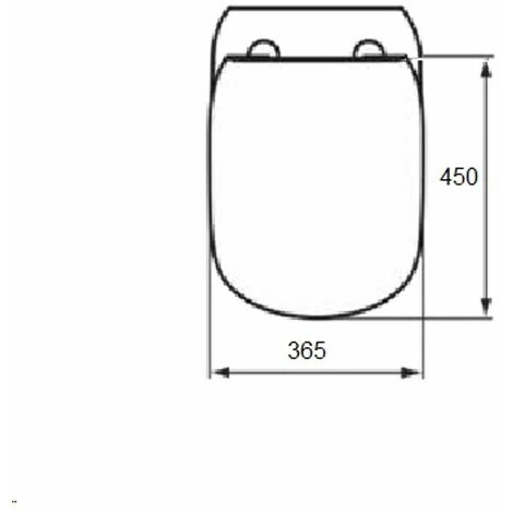 Ideal Standard Tesi - Abattant WC, SoftClose, blanc T552401