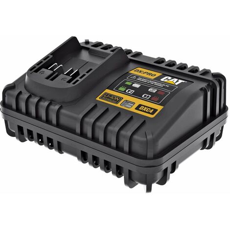 Caterpillar – Chargeur rapide 18V pour électroportatif – Tension 20V, courant 4A, temps de charge 30 min – DXC4 (1/4)