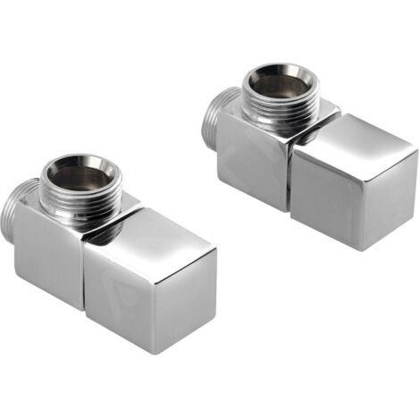 Sapho Cube - Kit de raccordement de robinets, d'angle, manuel, chrome CP4010S (1/5)