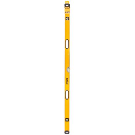 Dewalt – Niveau à bulle 180 cm – Précision 0,5 mm/m – Corps renforcé avec fioles acryliques – Poignée bi-matière ergonomique - DWHT0-43172