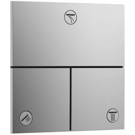 Hansgrohe – Mitigeur de douche encastré 15573000 – 3 sorties d'eau – Finition chromée – Cartouche céramique – Installation facile (1/5)