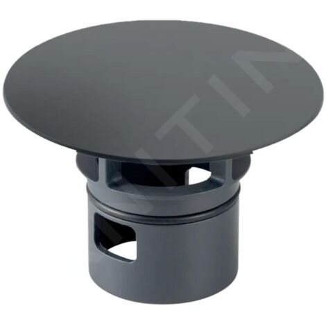 Geberit - Cache-bonde pour raccordement de lavabo Clou, noir mat 241.993.14.1 (1/2)