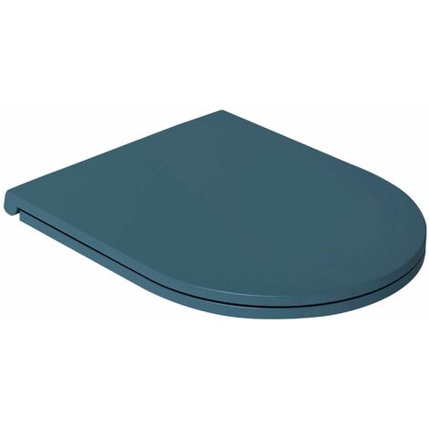 Sapho Isvea - Abattant toilette Slim, SoftClose, vert pétrole 40KF0545I-S (1/5)