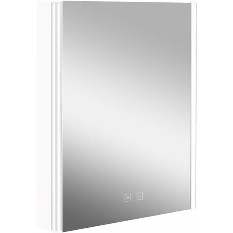kielle Arkas I - Armoire à miroir avec éclairage LED, chauffage et port USB, 55x70x13 cm, blanc 50111610