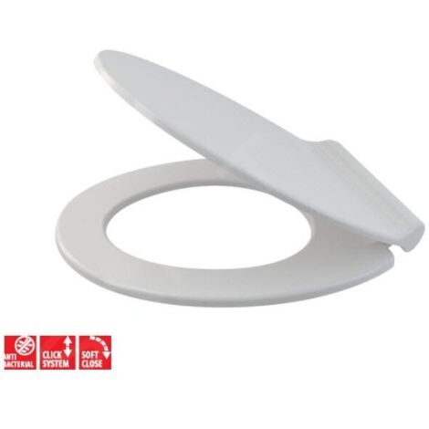 Alca - Abattant WC Slim, SoftClose, antibac, blanc A64SLIM (1/3)