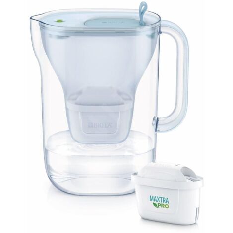 Brita Carafes - Carafe filtrante Style Eco, volume 2,4 l, filtre Maxtra Pro, bleu 1052807