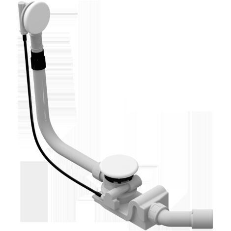 Kaldewei – Garniture de vidage et trop-plein pour baignoire KA 4040 – Finition émaillée blanche – Débit 0,8 l/s – 687772080001