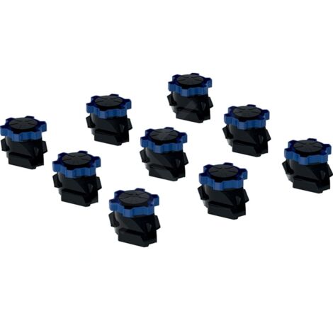 Keramag – Pied de receveur de douche réglable 60-120 mm – Lot de 9 pièces – Pour receveurs jusqu'à 1400 mm – Montage sans outil