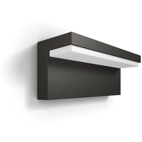 Philips – Applique d'extérieur LED 22x8 cm – 4000 K blanc froid – 2x 4,5 W – Flux lumineux 1000 lm – IP44 pour protection extérieure (1/6)