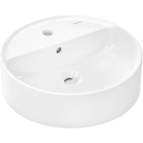 Hansgrohe Xuniva S - Vasque à poser, diamètre 45 cm, avec trop-plein, trou pour robinet, SmartClean, blanc 61076450 (1/5)