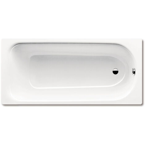 Kaldewei – Baignoire rectangulaire 170x75 cm en acier émaillé blanc – Évacuation pied 52 mm – Modèle Saniform Plus 373-1 – 112600010001