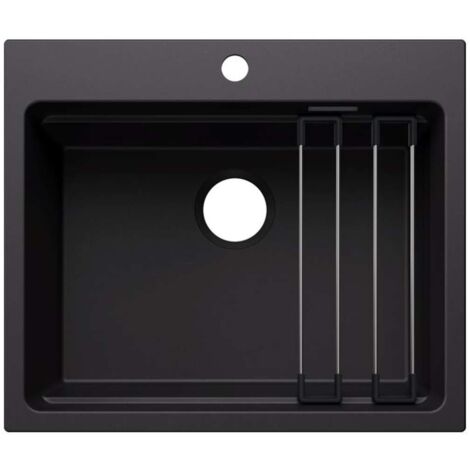 Blanco Etagon 6 - Évier en silgranit 6x5 cm, avec accessoires, noir 527746 (1/2)