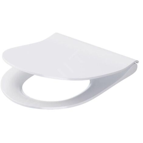 Cersanit – Abattant WC SoftClose en duroplast antibactérien – Design fin – Dimensions 360 x 443 x 64 mm – K980146