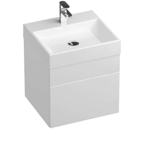 Ravak Natural - Lavabo 50x45 cm, sans trop-plein, avec trou pour robinet, blanc XJO01250000