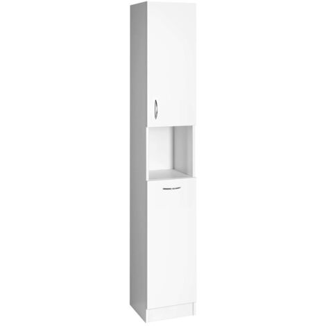Aqualine Simplex Eco - Armoire avec panier 30x180x30 cm, blanc mat SIME310 (1/5)