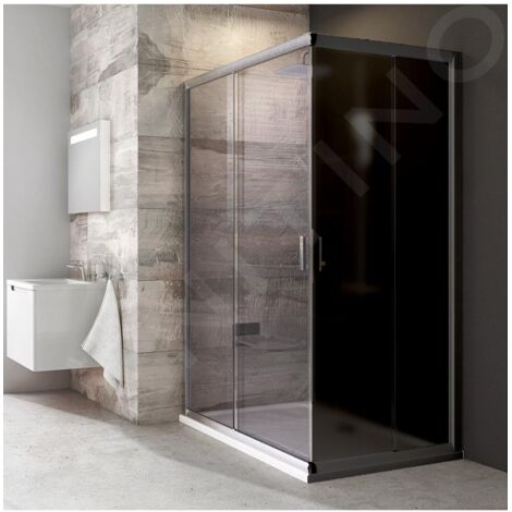 Ravak Blix - Porte de douche BLRV2K 100 cm, verre satiné/transparent 1XVA0U00Z1 (1/5)