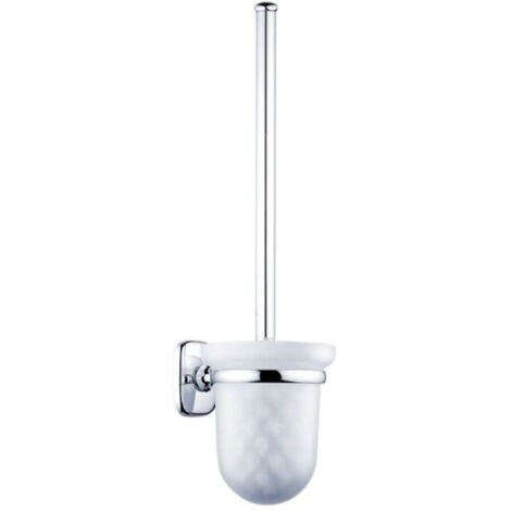 Nimco Simona - Brosse WC murale avec support, verre mat/chrome SI 7294C-26 (1/2)