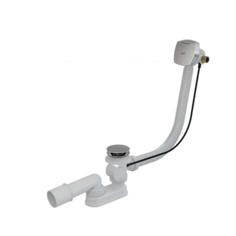 Alca - Garniture de vidage et remplissage par le trop-plein, longueur 570 mm, chrome A564CRM1 (1/2)
