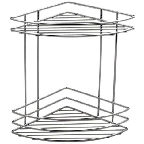 Aqualine Chrom Line - Tablette d'angle double, chromée 37010 (1/4)