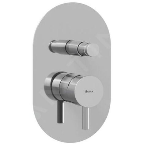 Ravak Espirit - Mitigeur encastré avec 2 sorties et corps d’encastrement, chrome X070204 (1/4)