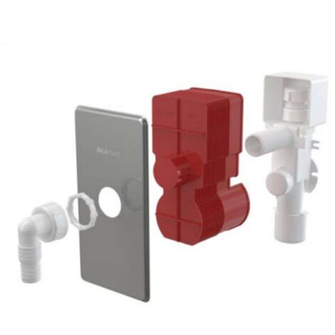 Alca - Siphon de machine à laver avec aération, DN40 et DN50, plastique/acier inoxydable APS3P (1/2)
