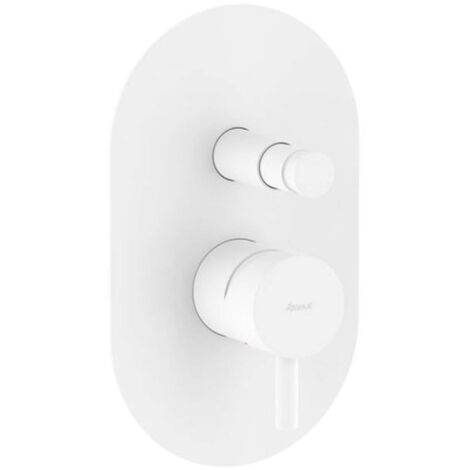 Ravak Espirit - Mitigeur encastré 2 sorties, avec corps d’encastrement, blanc mat X070247 (1/4)
