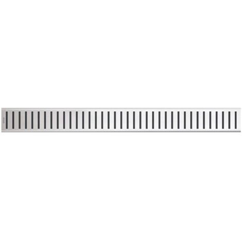 Alca - Caillebotis pour auge linéaire 65 cm, en acier inoxydable mat PURE-650M (1/2)