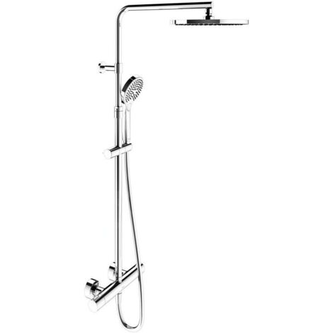 Mitigeur thermostatique de douche PLAN BLUE AP, avec tête de douche chromée (1/5)