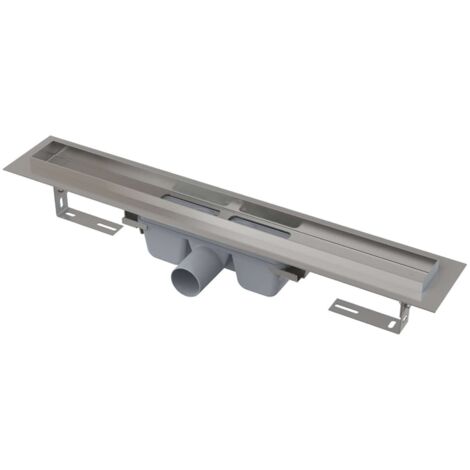 Alca - Bac à douche Professional 65 cm, avec rebord pour grille complète, acier inoxydable APZ6-650 (1/3)