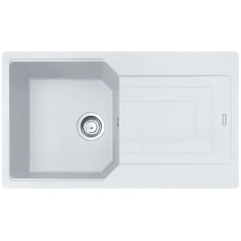 Évier en céramique ARCHITECTURA 80 Blanc - 2 bacs - Sans vidage