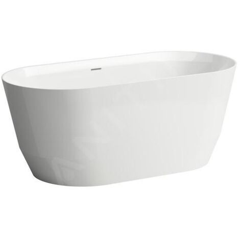 Laufen Pro - Baignoire ilôt 150x70x59 cm, avec bonde, blanc H2439520000001 (1/3)