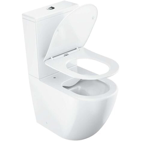 Ravak - WC à poser avec abattant SoftClose, évacuation vario, remplissage latéral, RimOff, blanc X01870