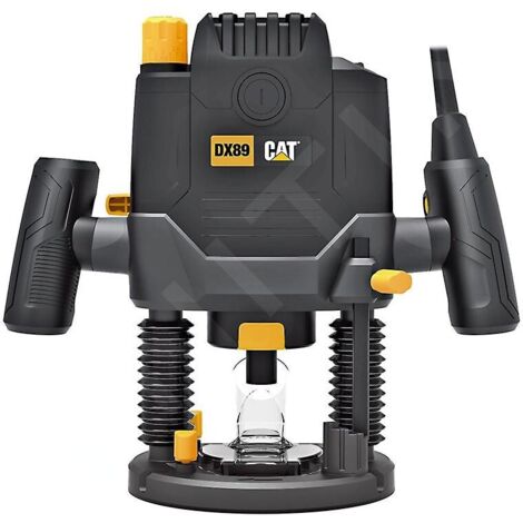Caterpillar – Défonceuse 2100 W – Vitesse variable 11 500 à 28 000 tr/min – Profondeur 60 mm – Pour bois dur et teck – SKU DX89 (1/5)