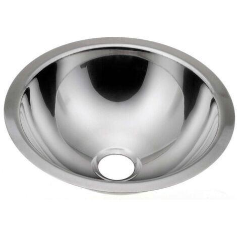 Sapho Inox - Lavabo à encastrer, inox, diamètre 305 mm 13028.B
