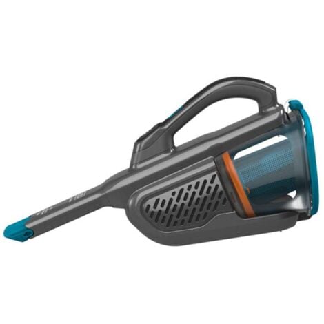 BLACK+DECKER Nettoyage - Aspirateur à main sans fil 12V, station de charge, titane/bleu BHHV320B-QW