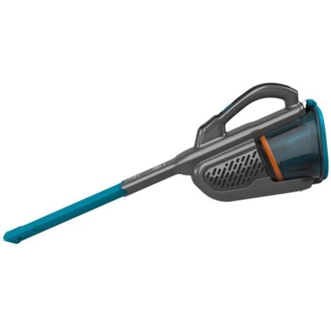 BLACK+DECKER Nettoyage - Aspirateur à main sans fil 12V, station de charge, titane/bleu BHHV320B-QW
