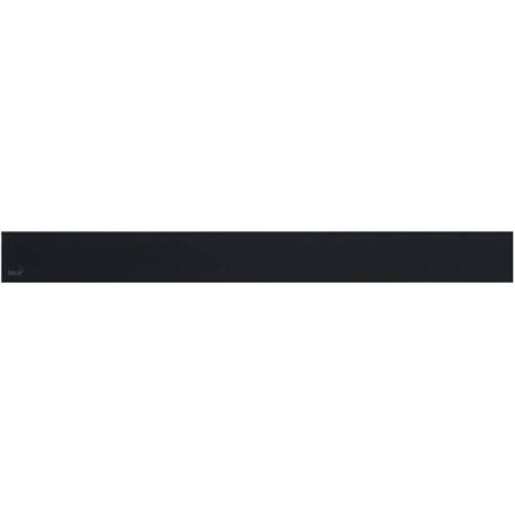 Alca Grilles - Grille pour caniveau de douche linéaire 85 cm, verre/noir GL1204-850 (1/3)