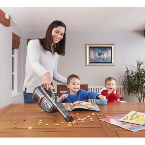 BLACK+DECKER Nettoyage - Aspirateur à main sans fil 18V, titane/noir BHHV520JF-QW