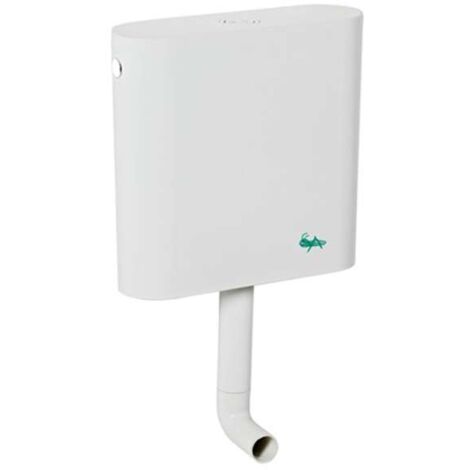 Jika – Réservoir de chasse d'eau 3/6 litres – Remplissage latéral – Plastique résistant UV – Dimensions 380x370x118 mm – H8937110000001 (1/3)