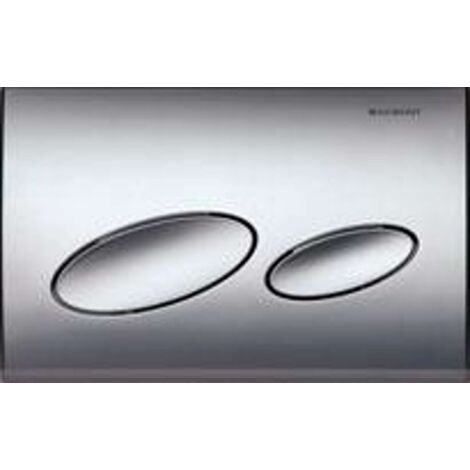 Plaque de déclenchement WC chrome mat – Compatible réservoirs Geberit UP200 – Construction plastique durable – Rinçage double touche - Kappa20 (1/5)